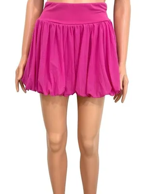 T/S by Thrive small bubble active skirt lined skort SK2 3646 Pink thumbnail 1