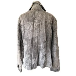 Chico’s Genuine Brown Suede Leather Zip Jacket 90s Y2K Minimalist⁠ size large thumbnail 2