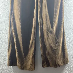 Yesstyle Dark Chocolate Brown Wide Leg Corduroy Pants thumbnail 6