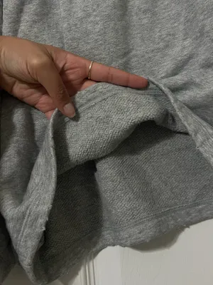 Nuuds Vintage Fleece Gray Oversized Loungewear Sweat Shorts XXL thumbnail 5