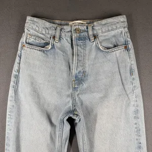 Reformation Cynthia High Rise Straight Cropped Jeans Womens 25 Cropped Raw Hem thumbnail 3