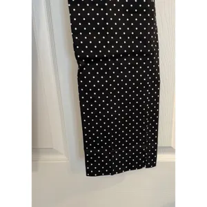Lauren Ralph Lauren Dress Pants Women's Sz 10 Black Polka Dot Preppy Career EUC‎ thumbnail 3