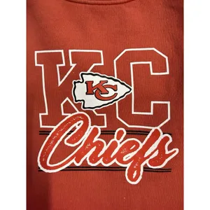 Kansas City Chiefs Cropped Hoodie NFL Graphic Sweatshirt M Football (D35) thumbnail 7