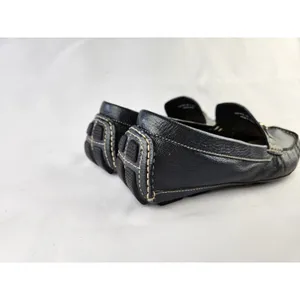 Cole Haan Women's Leather Driving Loafers Navy Gray Shoes Slip On 7.5 Size 8B thumbnail 5