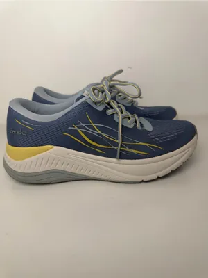 Dansko Blue and Yellow Mesh Walking Shoes thumbnail 8