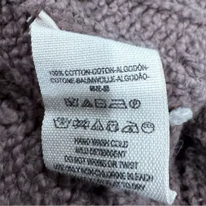 Free People Easy Cable V Neck Oversized Sweater Brown Women’s Small thumbnail 4