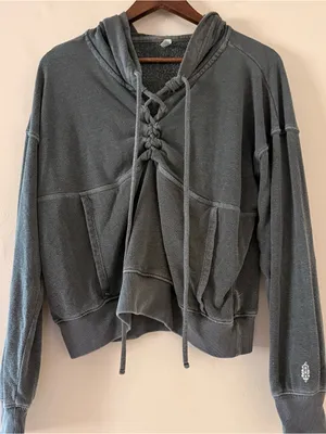 FP Movement Free People The Believer Hoodie Charcoal Grey Size XS thumbnail 2