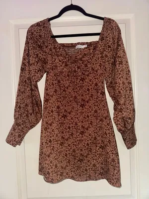 Vici Brown Mini Dress thumbnail 1