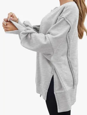 Amazon Womens Oversized Crewneck Sweatshirt thumbnail 4