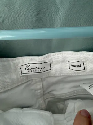 KanCan White High-Rise Denim Shorts – Size 28 thumbnail 8