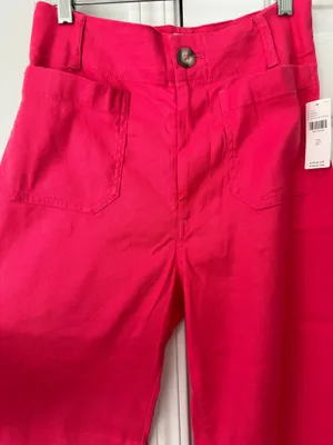Anthropologie Maeve The Colette Wide-Leg Cropped Linen Pants, Size 27 thumbnail 6