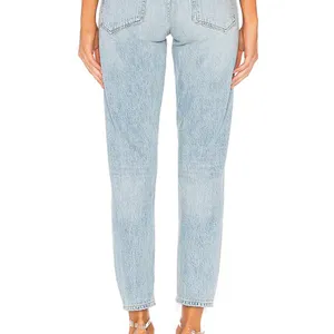 Agolde Light Blue Distressed High Rise Jeans thumbnail 8