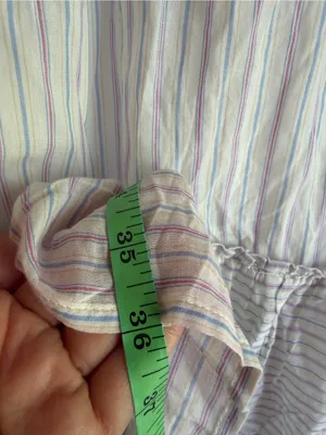 Motherhood Maternity Striped Cotton Tiered Mini Dress Size Small thumbnail 8