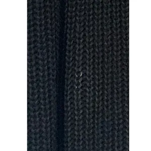 L.L. Bean Vintage Women's Size Small Black Chunky Rib Knit Turtleneck Sweater thumbnail 5