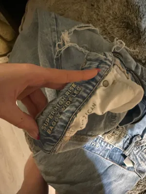 American Eagle Jeans Baggy Wide-Leg Super High-Rise thumbnail 4