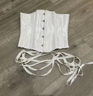 White Sexy Corset thumbnail 2