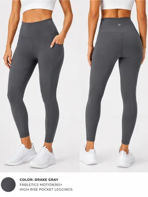Fabletics Motion365+ Black High Rise Pocket Leggings Medium (See Measurements) thumbnail 2