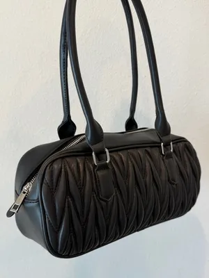 Cotton On Classic Quilted Black Shoulder Bag- NWT thumbnail 1