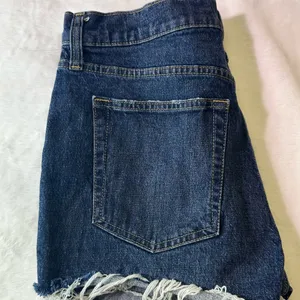GAP Dark Blue Denim Jean Shorts thumbnail 2
