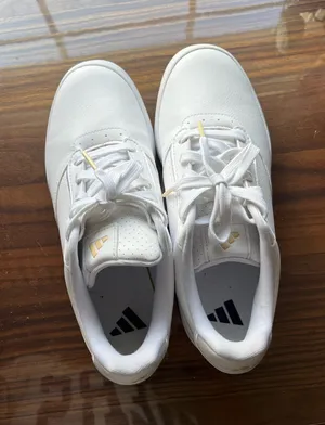White Adidas Golf Shoes  thumbnail 1