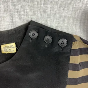 Vintage Albert Nipon Blouse Womens 6 Brown Striped Round Neck Long Sleeve‎ Silk thumbnail 8