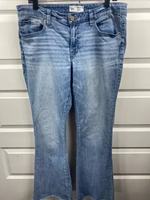 BKE Payton Universal Fit Flare Jeans 31x33.5 Mid Rise Distressed Light Women’s thumbnail 1