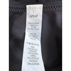 Aerie Black Cheekier High Cut V-Front Bikini Bottoms XXL 642754659 thumbnail 2