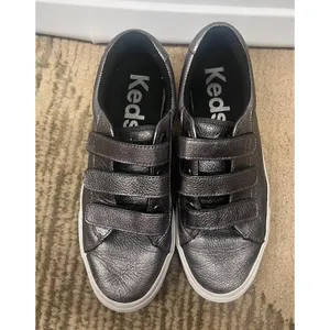 NWOB‎ Ked's Women's Jump Kick V Fashion Sneaker in Gunmetal Leather Sz 9 thumbnail 3