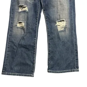 BKE Stella Y2K Distressed Flare Jeans Cropped Western Cowgirl Size 29 Grunge thumbnail 3