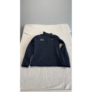 Patagonia Better Sweater 1/4 Zip Navy Blue Fleece Pullover Womens Medium Logo thumbnail 2