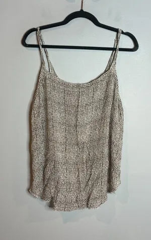 Free People patterned open side tank top thumbnail 1
