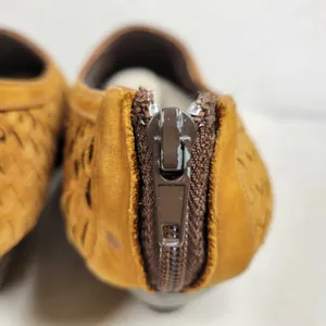 Amoura Papa Jimenez Mule Bootie Shoes Women 7.5 Brown Woven Slip On Pointed Toe thumbnail 11