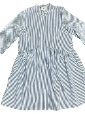 Tuckernuck Royal Dress 3/4 Sleeves Tiered Button Down Shirt Dress Size Medium thumbnail 7