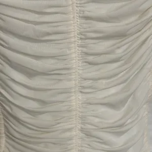 EXPRESS Ruched Flutter Sleeve Ivory Off White Blouse NWT $58‎ Size XS thumbnail 5