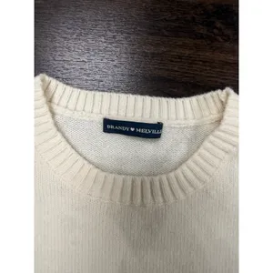 Brandy Melville St. Moritz Knit Knit Sweater - Cream / Navy thumbnail 2