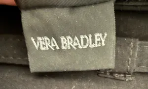 Vera Bradley Quilted Black‎ Microfiber Shoulder Bag thumbnail 3