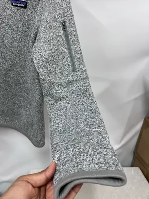 Patagonia Better Sweater Womens Medium‎ Gray Hiking Outdoors 1/4 Zip Gorpcore thumbnail 9
