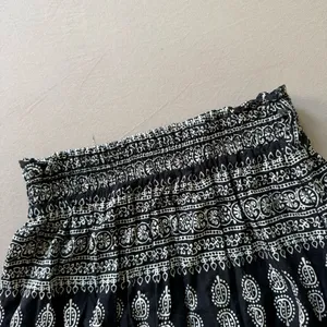 Nicole Miller boho Tribal Printed Tiered Maxi Skirt thumbnail 4