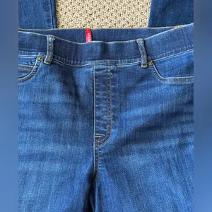 SPANX Everywear Flare Jeans in Authentic Blue Size XL 16 thumbnail 4