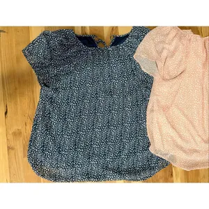 Boutique Pink Blue Leopard Print Chiffon Short Sleeve Top Bundle XL NWOT thumbnail 3