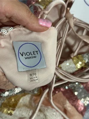 Violet Weekend Pink Blush Sequin Maxi Dress — Size 9/10 — NWT thumbnail 8