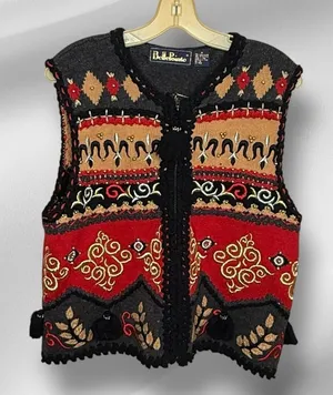 Vintage Belle Point‎ Sweater Vest Size M thumbnail 1