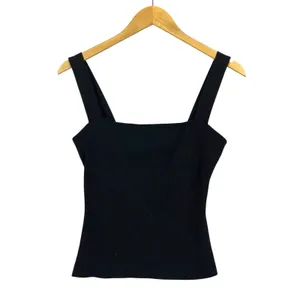 Reformation Julia Ribbed Sweater Tank - Black - Medium thumbnail 6