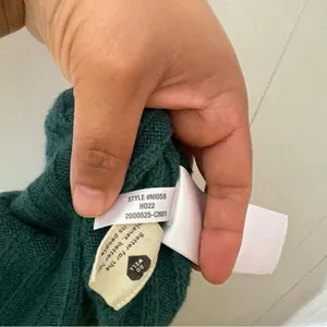 Madewell Readfield Ribbed Wool Blend Sweater XS Green Cropped Crewneck Knit N105 thumbnail 9