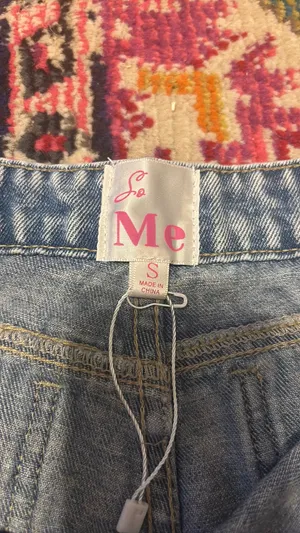 blue jeans skort thumbnail 3