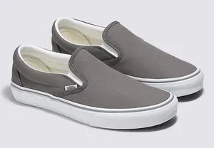 Vans Asher Charcoal Gray Slip On Classic Sneakers thumbnail 1