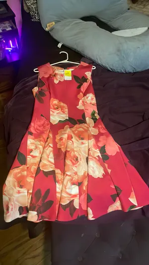 Calvin Klein Pink Floral Dress thumbnail 2