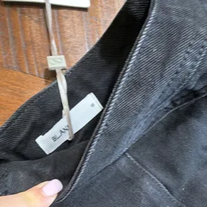 BLANK Black Denim Flared Knee Length Skirt Seamed Zip Solid XS Regular thumbnail 4