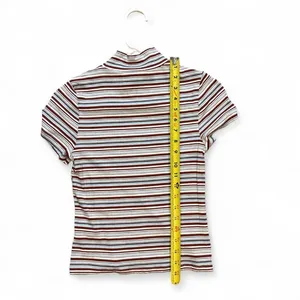 Anthropologie Multicoloured striped shirt with a relaxed fit size small thumbnail 2