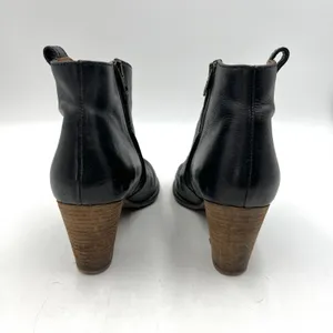 Madewell Billie Boots Black Leather Ankle Booties Western Boho thumbnail 6